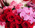 Bouquet for red flowers